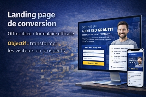 Landing page de conversion