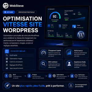 Optimisation vitesse site WordPress (ponctuelle)