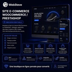 Site e-commerce WooCommerce / PrestaShop