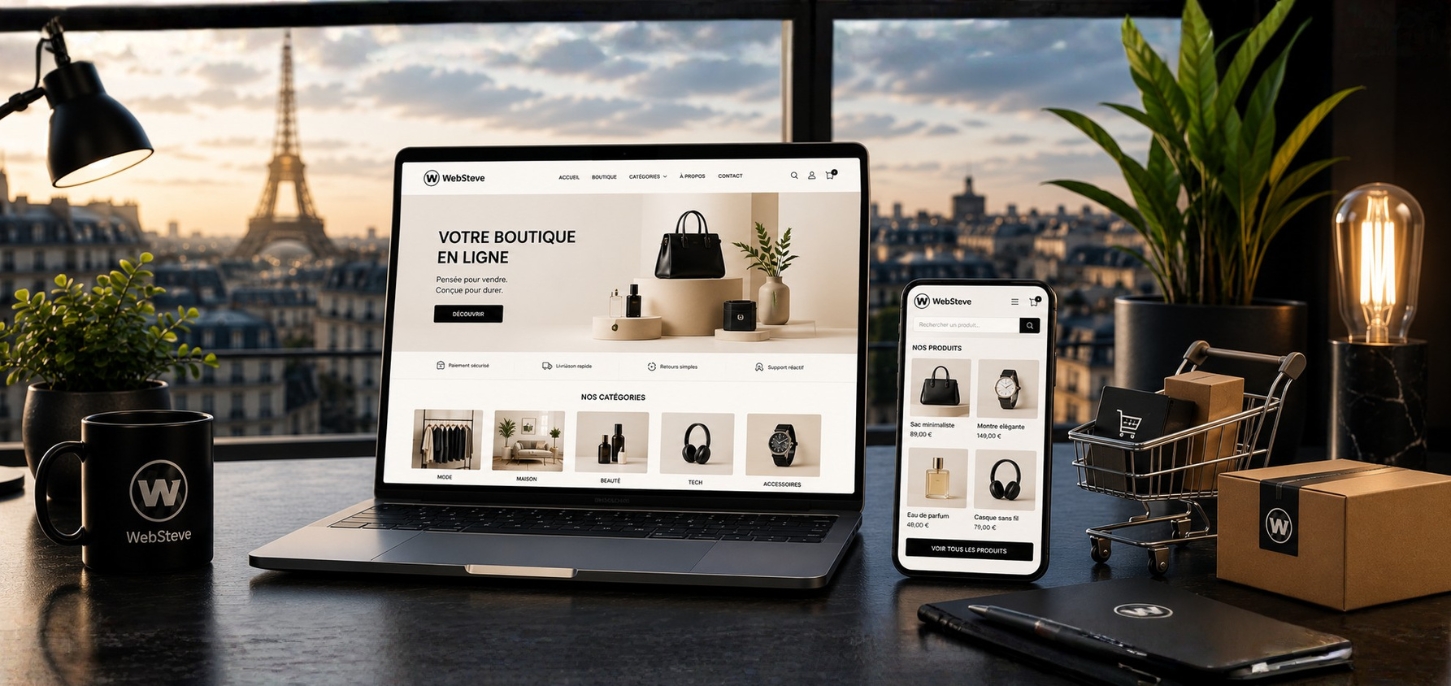 Création de site e-commerce à Paris par l’agence WebSteve
