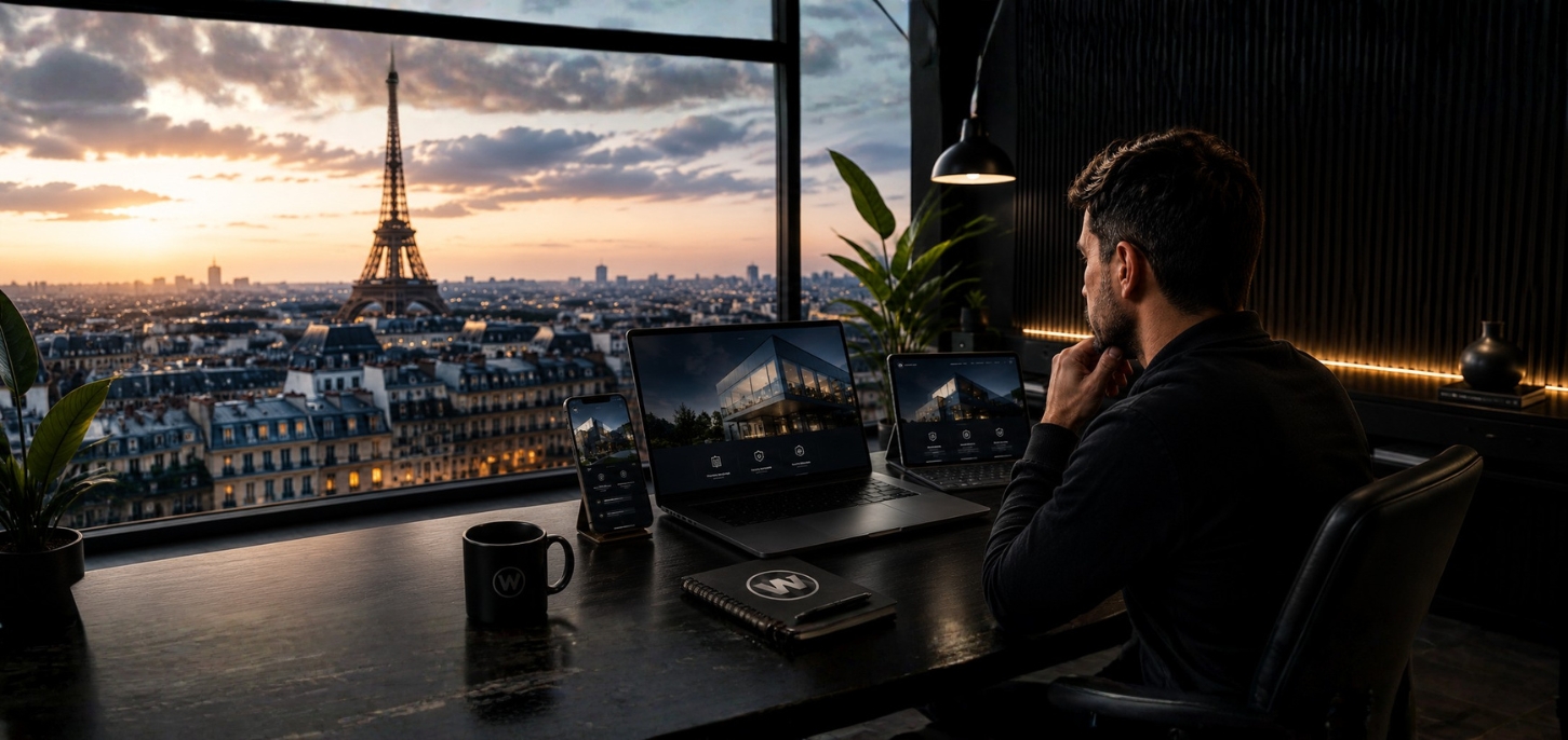 Showcase website in Paris by the WebSteve agency