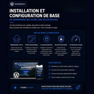 Installation technique WordPress (ponctuelle)