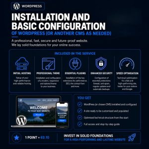 WordPress Technical Setup (one-off)