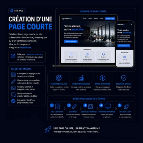 Page courte (ponctuelle)