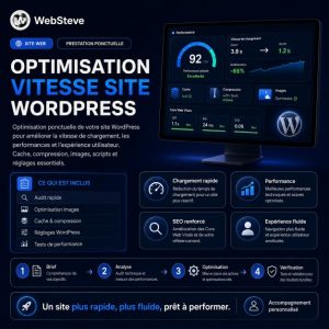 Optimisation vitesse site WordPress (ponctuelle)