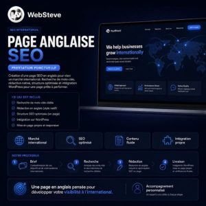 Page anglaise SEO (ponctuelle)