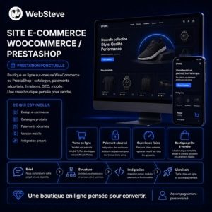 Site e-commerce WooCommerce / PrestaShop