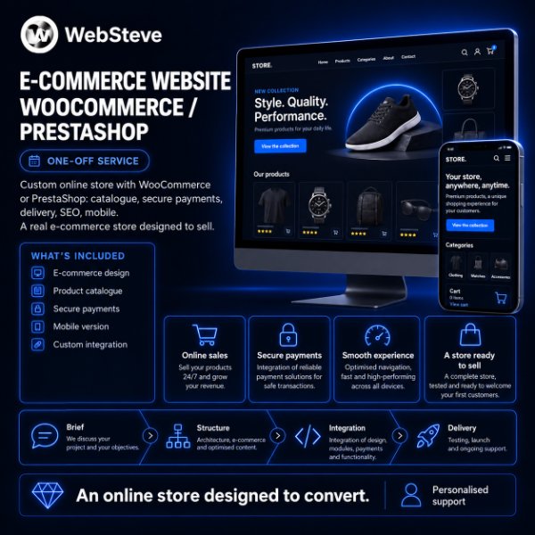WooCommerce / PrestaShop E-commerce Website