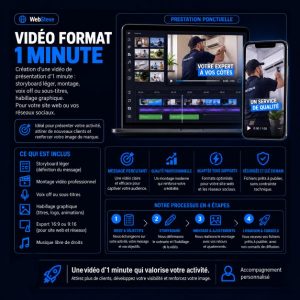 Vidéo format 1 minute (ponctuelle)